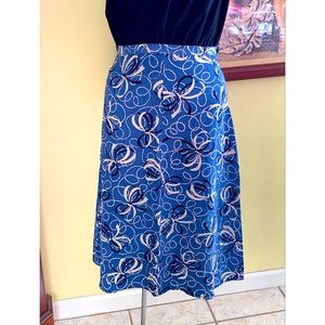 Trashy Diva Bow Print Bustle Back Skirt XS